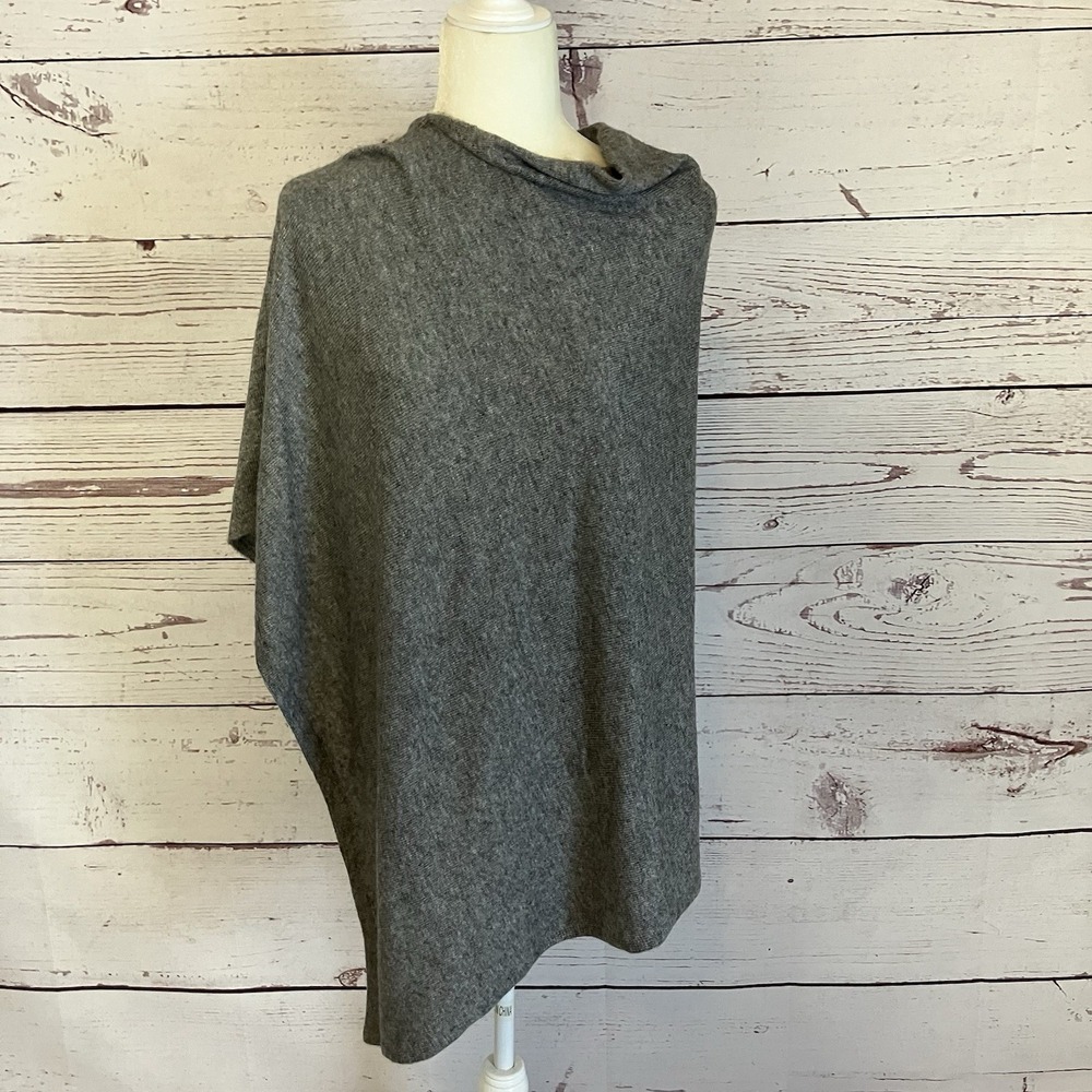 Castello 100% Cashmere‎ Shawl Gray Womens One Size Pullover Knit